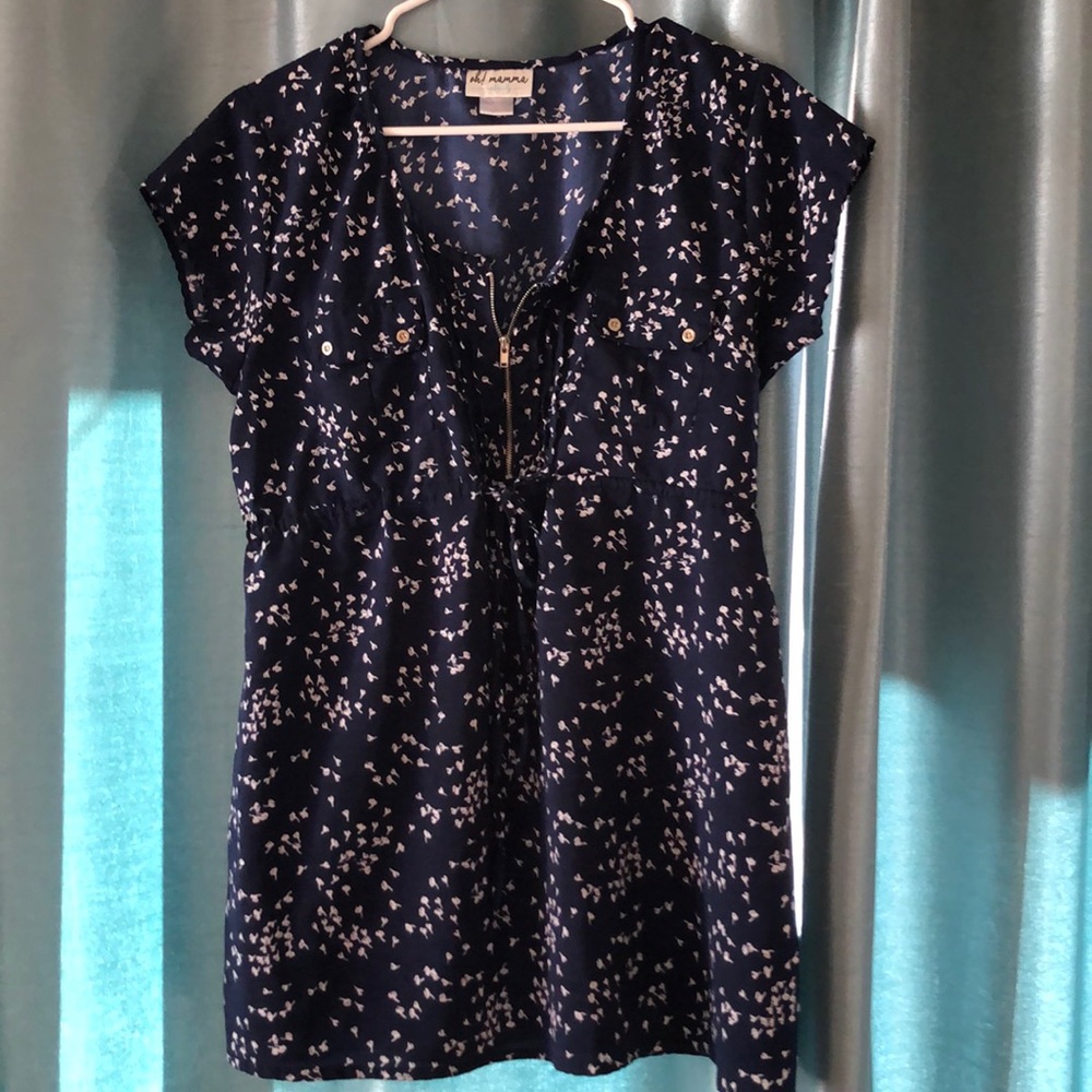 Maternity shirt- flower pattern- size L